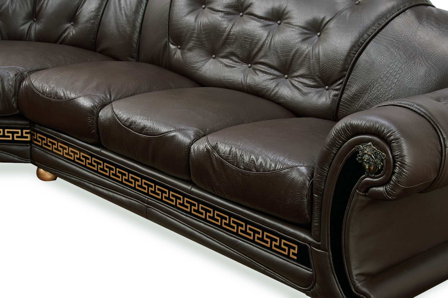 Кожаный диван Версаче